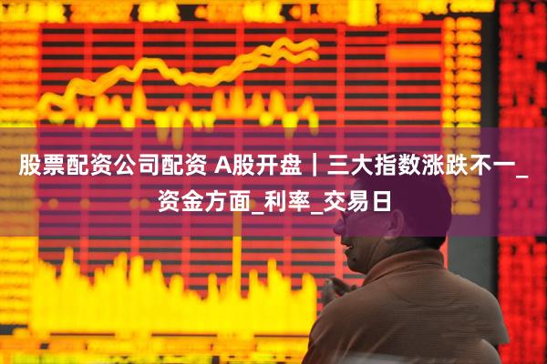 股票配资公司配资 A股开盘｜三大指数涨跌不一_资金方面_利率_交易日